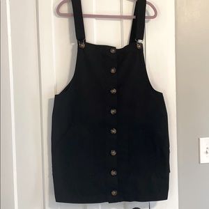 Boohoo denim overall dress